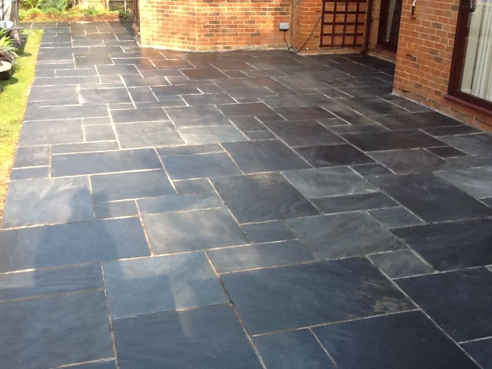 Slate Patio Paving Restored Tile Cleaners Tile Cleaning