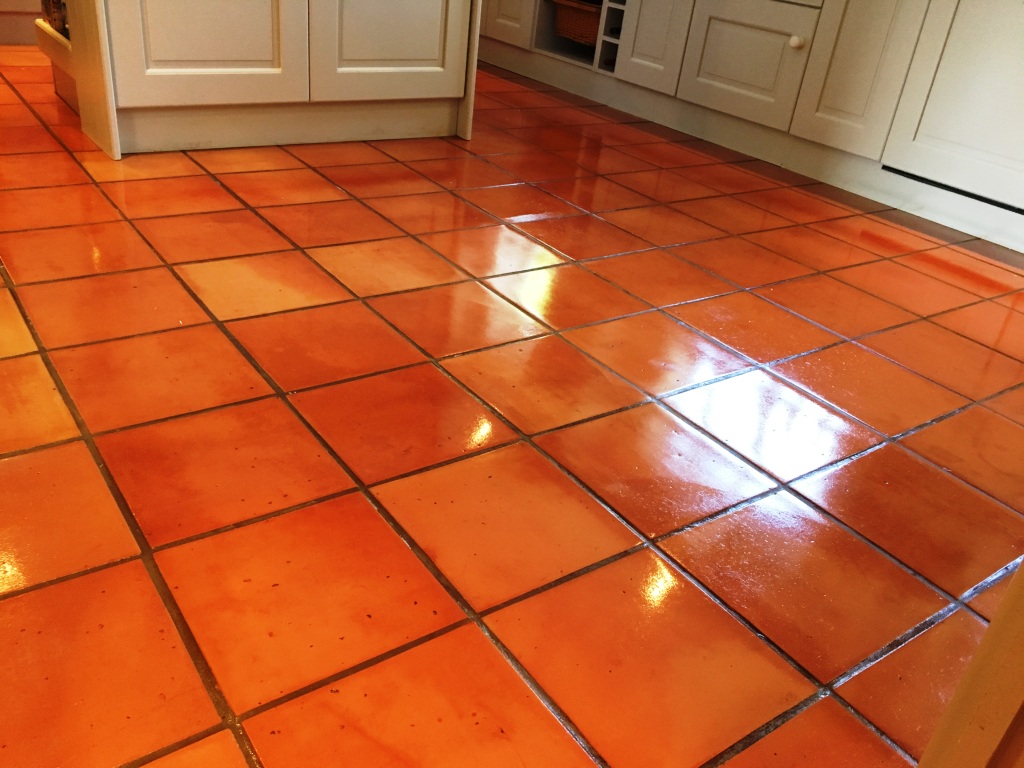 Terracotta Floor Tiles After Cleaning Kingston on Thames