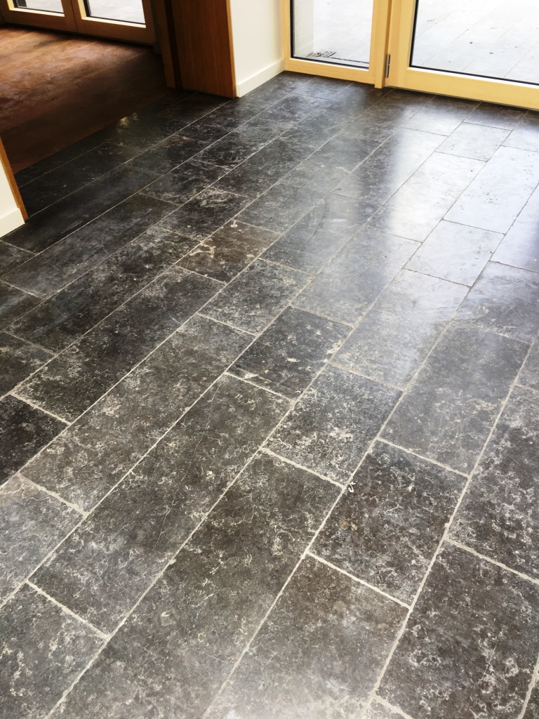 New Black Limestone Floor Issues Resolved in Godalming - West Surrey