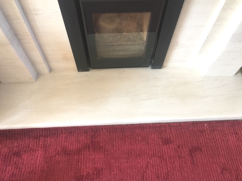 Stone Fireplace After Cleaning East Byfleet