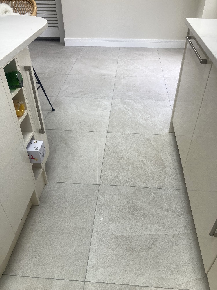 Ceramic Tiled Kitchen Floor After Cleaning Woking
