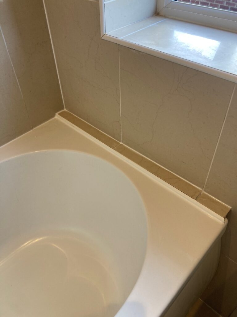 Ceramic Bath Tile After Renovation Woking