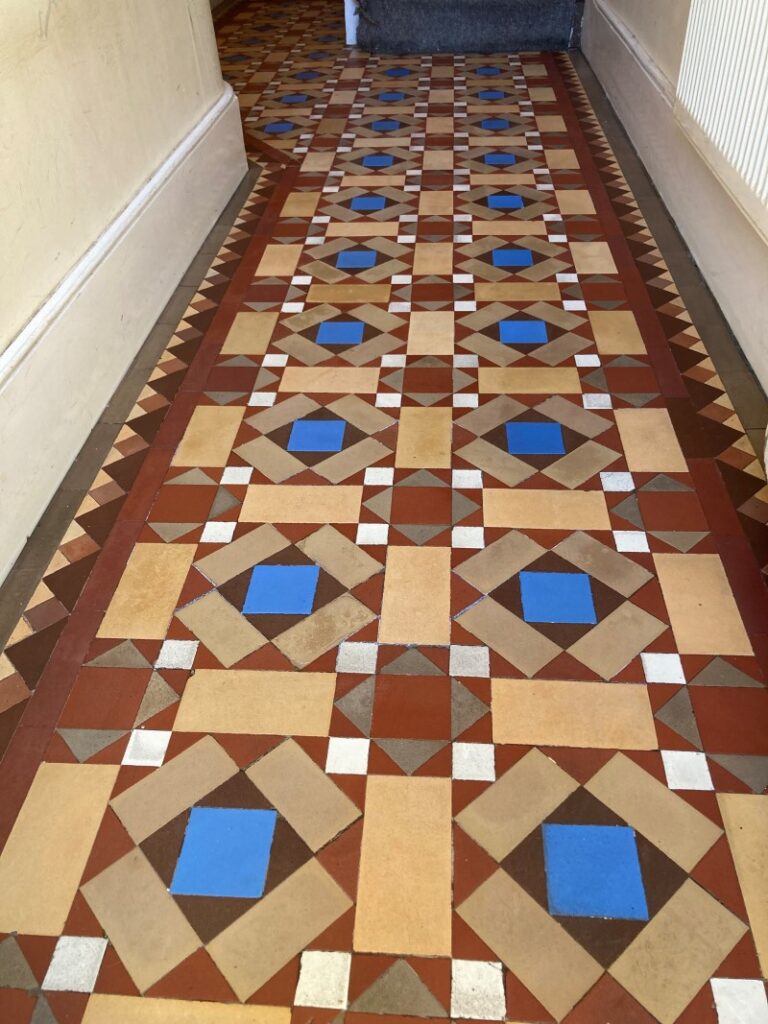 Victorian Tiled Hallway After Restoration Camberley Surrey